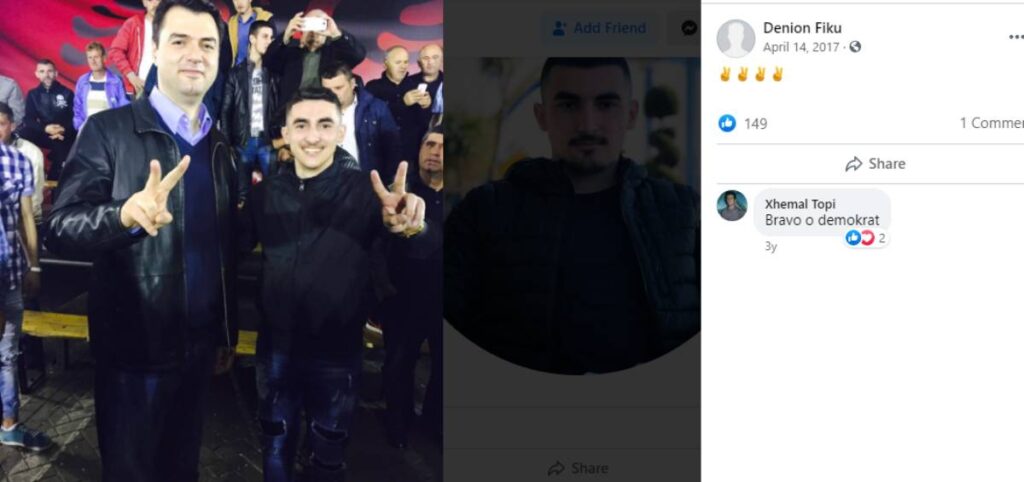 Djali i kreut të PD në Bulqizë lëviz me armë dhe municione, arrestohet nga policia Denion Fiku 1 DenionFIKU 1