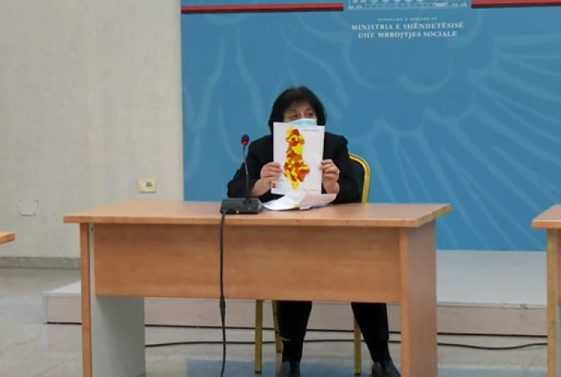 Komiteti teknik nxjerr hartën që tregon zonat më të nxehta: Ja si është e ndarë Shqipëria në tre ‘ngjyra’ në bazë të rasteve me COVID bino