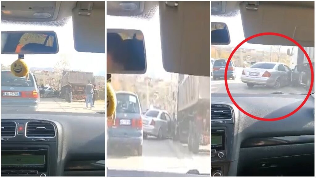 VIDEO/ Përplaset me një kamion makina e dasmorëve në Prrenjas, një person i lënduar f8b6af41 271d 40f1 a8c4 a5c2cd575e5d 1