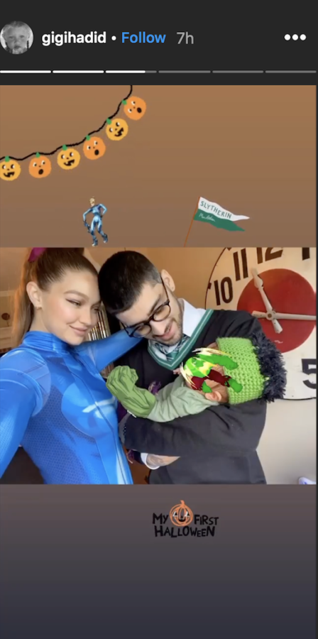 Gigi publikon foto të rrallë me vajzën, në krahët e të atit 1 gigi hadid baby 1604238319 e1604240874389 1