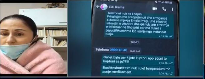 “Jam në shtratin e vdekjes pasi humba motrën dhe një fëmijë”/ Pedagogia e infektuar zbardh SMS-të me Ramën ilirjana