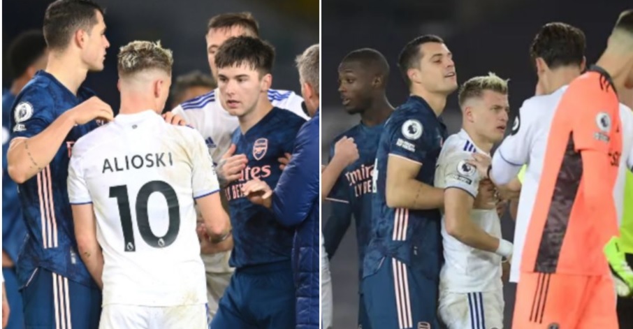 VIDEO/ “Mos e prek shqiptarin tim”, Xhaka shtyn shokun dhe eviton përplasjen xhaka