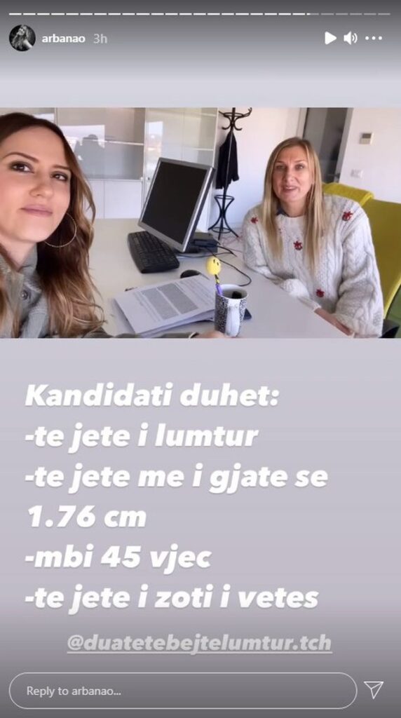 Pas Bora Zemanit dhe Alketa Vejsiut, edhe Arbana Osmani do të ketë në program njerëz që janë në kërkim të dashurisë 1 1 35