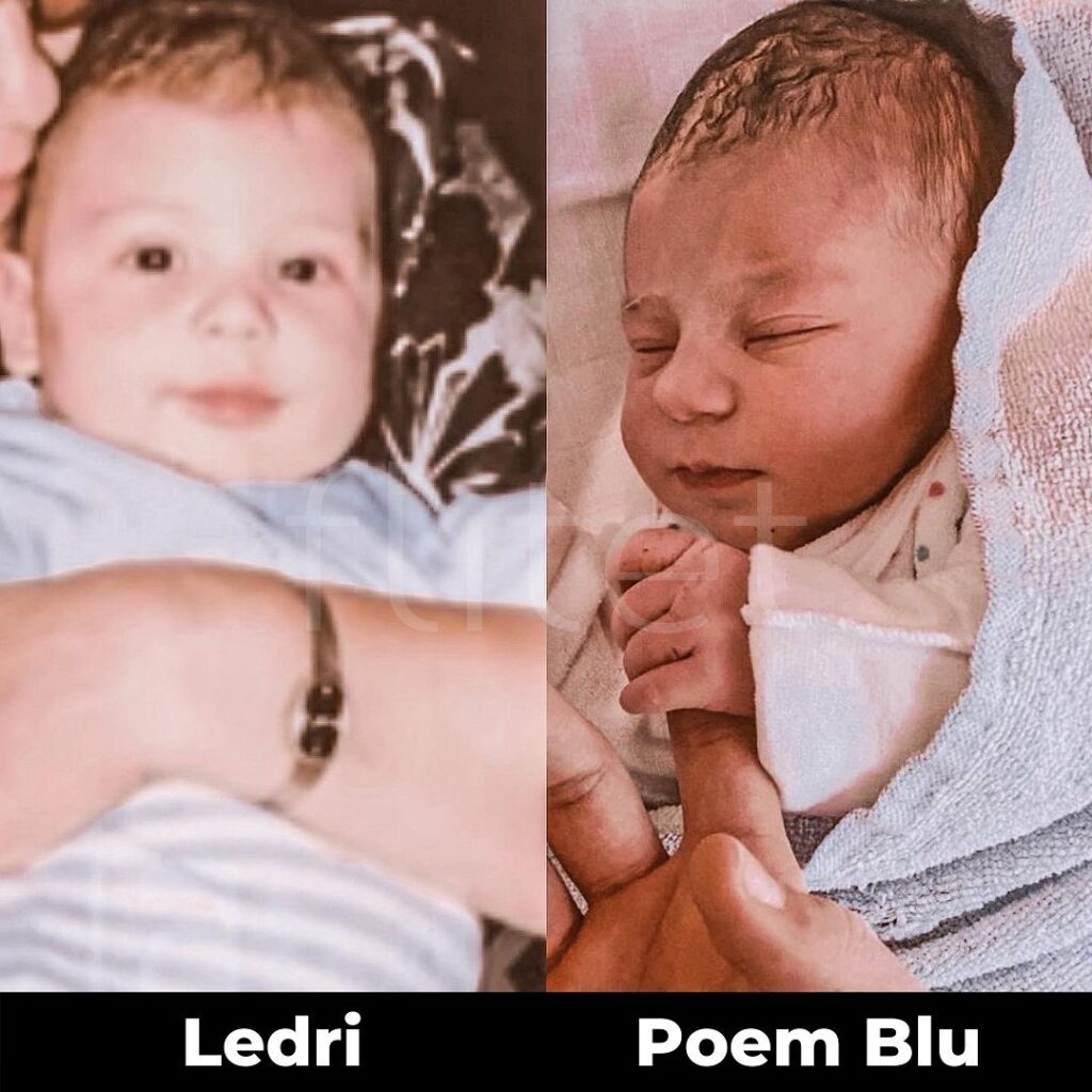 Publikohet foto e Ledrit kur ishte i vogël, shihni sa ngjanë me Poem Blu! 1 1 42