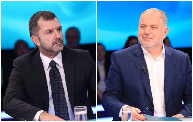 Baton Haxhiu dhe Andi Bushati firmosin kontratën e re, në janar përballë njëri-tjetrit në televizionin e drejtuar nga Ilva Tare Andi Bushati dhe Baton Haxhiu 640x404 1