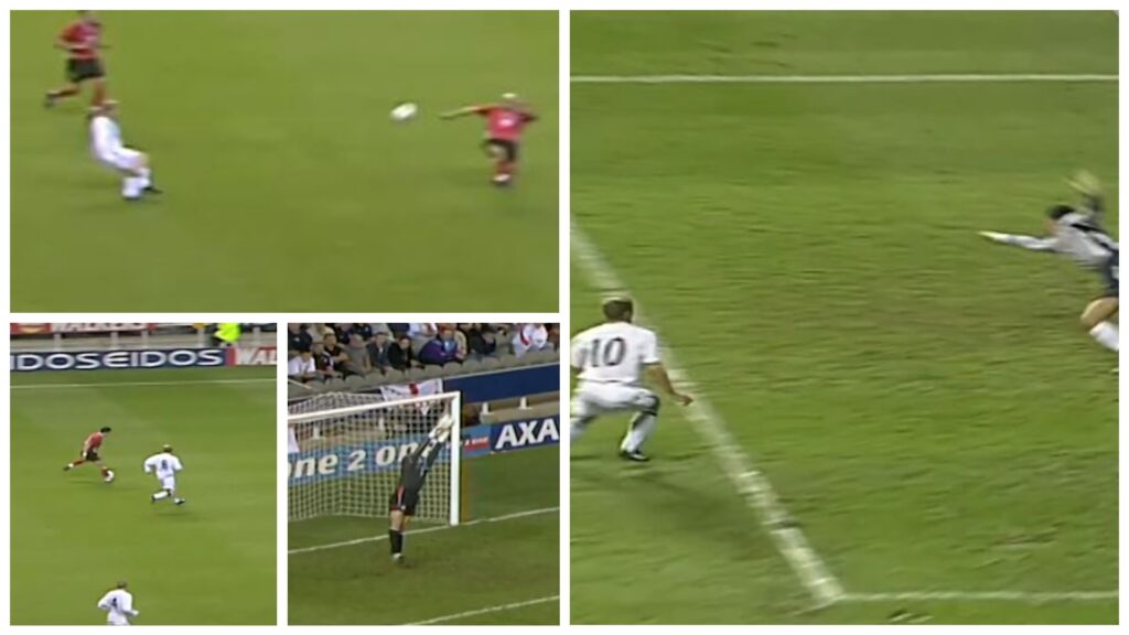 VIDEO/ Silura e Muratit, magjia e Scholes dhe vrastari Owen: Anglia na kthen pas në kohë Angli Shqiperi 2001