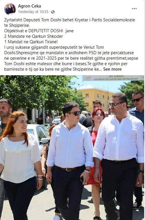 Tom Doshi zyrtarisht kryetari i PSD-së, ja objektivat për zgjedhjet e 25 prillit 1 agron ceka