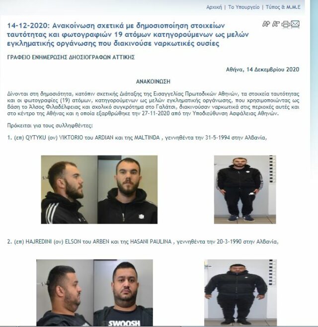 Publikohen emrat dhe fotot e shqiptarëve të arrestuar dhe të shpallur në kërkim në Greqi 1 dg 1 640x658 1