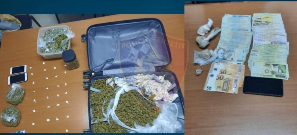 Pranga dy trafikantëve, iu sekuestruan shuma të mëdha parash dhe drogë (emrat) droge 1 1