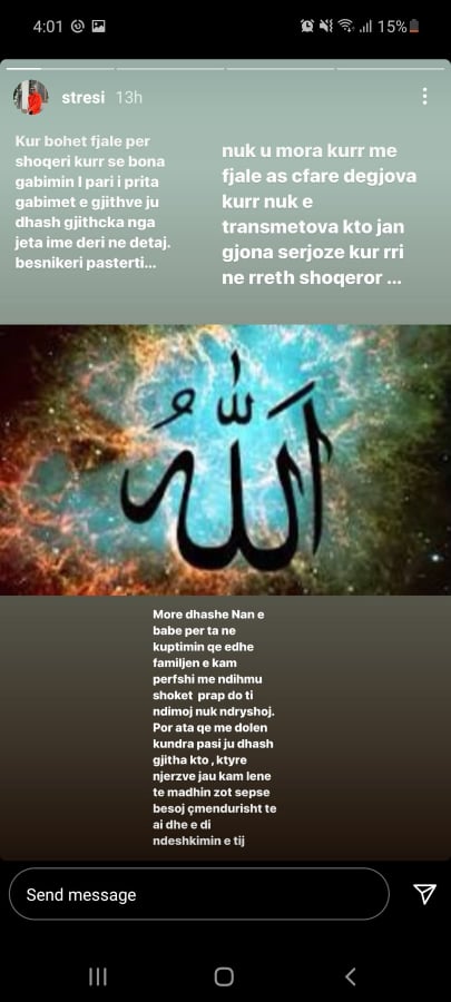 "Kurrë mos je pishman për gjithë ndihmën që ke dhënë. Allahu është shpërblyes i madh", Stresi publikon mesazhet prekëse me nënën e tij 1 1 7