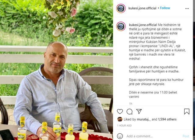 Zbulohet identiteti/ Ky është biznesmeni që u gjet i vdekur mëngjesin e sotëm në magazinën e firmës së tij (foto) 1 640 0 601694b6ae627