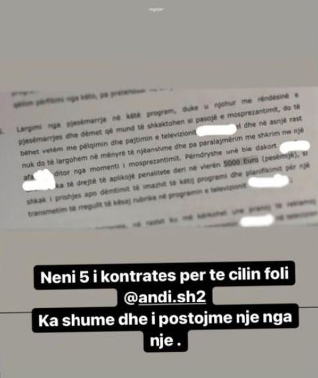 Publikohet një pjesë e kontratës së ‘frikshme’ që ka firmosur Andi dhe Tea e ‘Përputhen’, ja çfarë rrezikonin nëse largoheshin nga programi 1 640 0 60169972d0cbb
