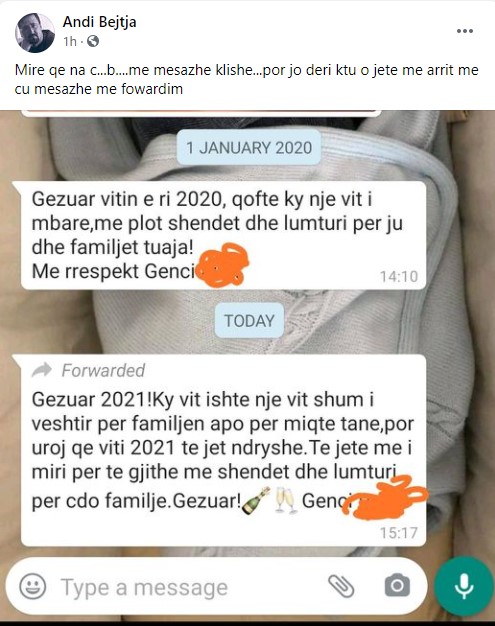 Genci mërzit analistin në datën 1 janar: Mirë që na ç...b... me mesazhe klishe, por kujdes me këto të tjerat 1 andi