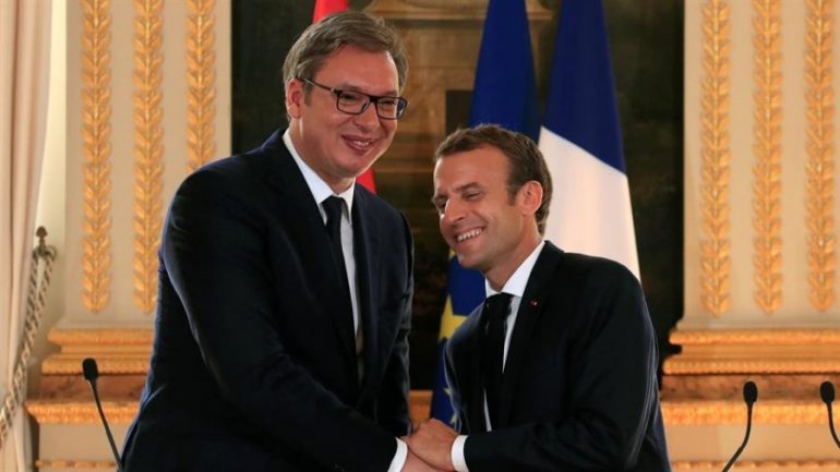 Nga Kosova te Metohija, Vuçiç zbulon se për çfarë do flasë në takimin me Macron macron vucic 770x433 1