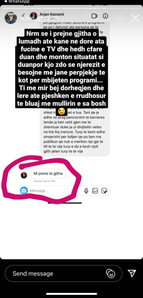 “Për’puthen” / “M’i prenë të gjitha”, konkurrenti zbulon bisedën me Arjan Konomin për produksionin 1 1 1