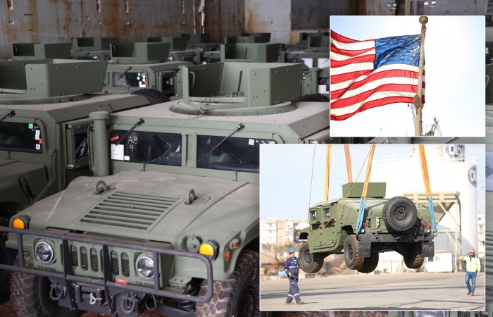 FOTOT: Ushtria amerikane i dhuron Forcave të Armatosura të Shqipërisë dhjetëra automjete “Humvee” Amerikan 1