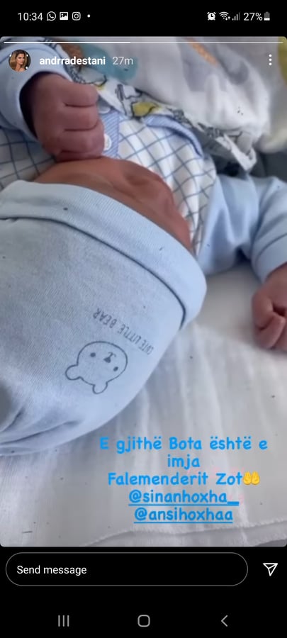 Ayan dhe Andrra vijnë në shtëpi, Sinani dhe Ansi i bënë pritjen më të ëmbël! 1 162666310 3760107780768494 3987863501816680441 n