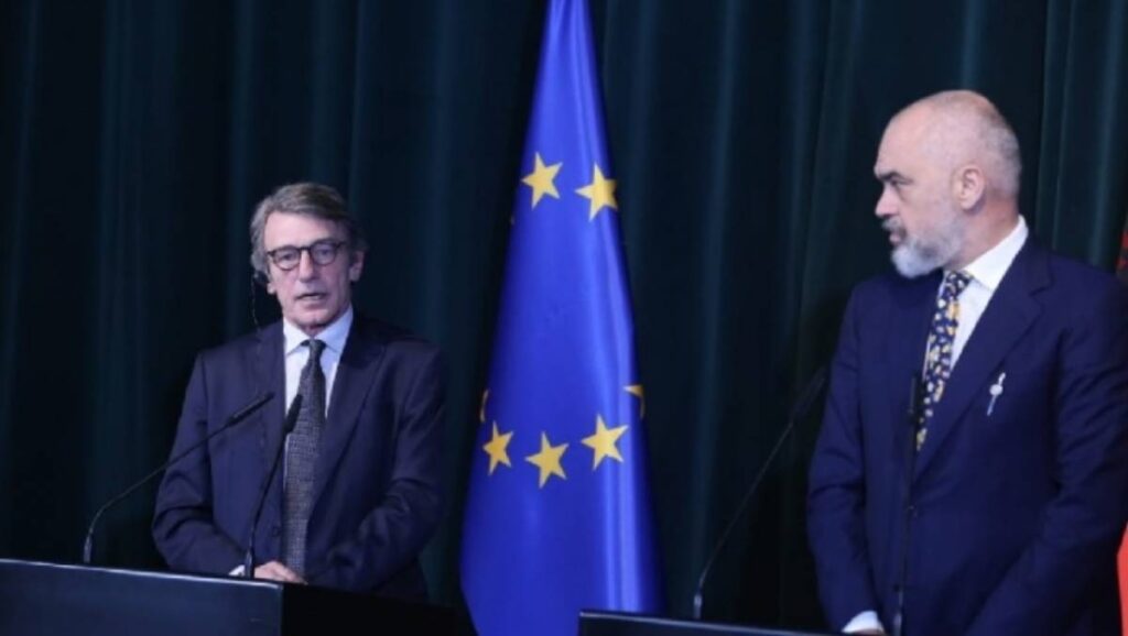 Rama vijon agjendën në Bruksel, takohet edhe me presidentin e Parlamentit Europian David Sassoli Rama Sasoli 1