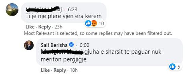 "Ti je një plerë, vjen era kërmë, mos fol gomarllëqe”, Sali Berisha përplaset me qytetarët 2 640 0 6069c8a6ea766