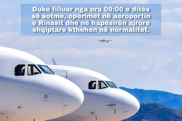 Ministrja Balluku jep lajmin e rëndësishëm: Ja kur nisin normalisht fluturimet 1 640 0 606ff32a379ef