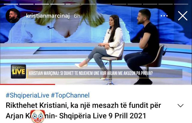 Pas sherrit që bëri bujë, Kristianit nuk i del inati me Arjan Konomin, bën të papriturën ndaj opinionistit të Për’Puthen 1 640 0 60716f329bd70