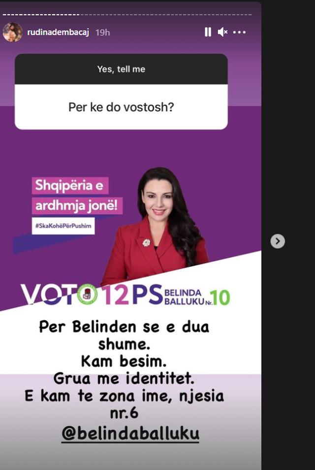 Rudina Dembacaj zbulon emrin e kadidates për deputete që do të votojë në 25 prill 1 640 0 6083d1a3805d7