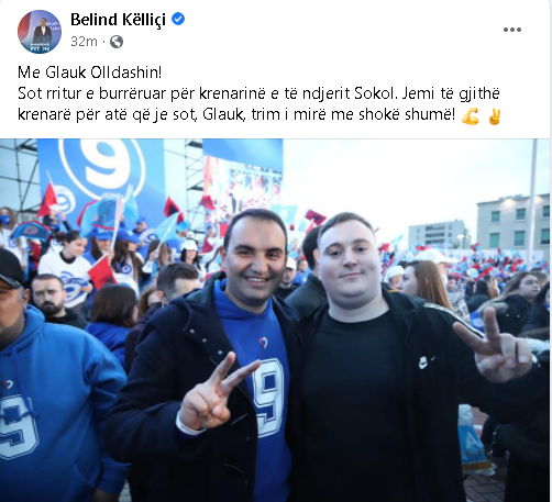 FOTO/ Djali i Olldashit në mbylljen e fushatës së demokratëve, Këlliçi: Krenaria e të ndjerit Sokol 1 Capture 189
