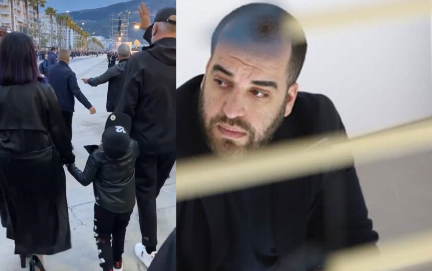 Gregu shoqëron të atin në mitingun përmbyllës, filmon ecjen e Ramës me Lindën Greg Rama dhe familja
