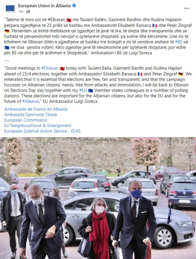 “Jo sulme dhe kërcënime në fushatë”, Soreca: Do jem në Elbasan ditën e zgjedhjeve! 1 SORECA 2