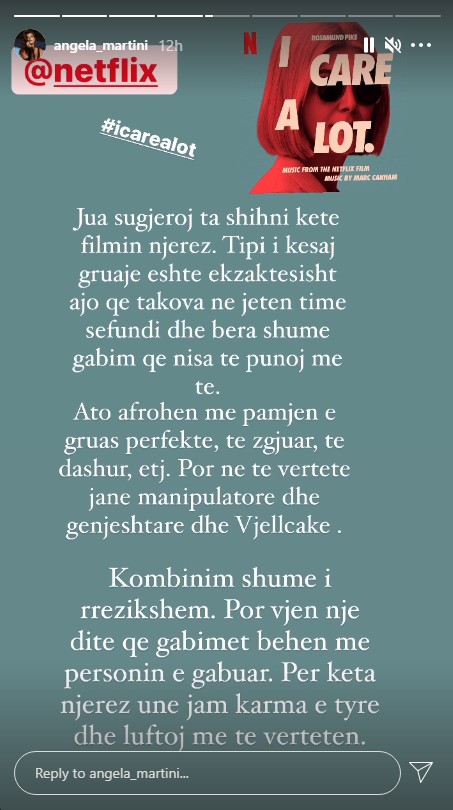 Angela Martini bën deklaratën e fortë për një grua: Vjedhacake, do jem karma e… 2 Screenshot 3 14