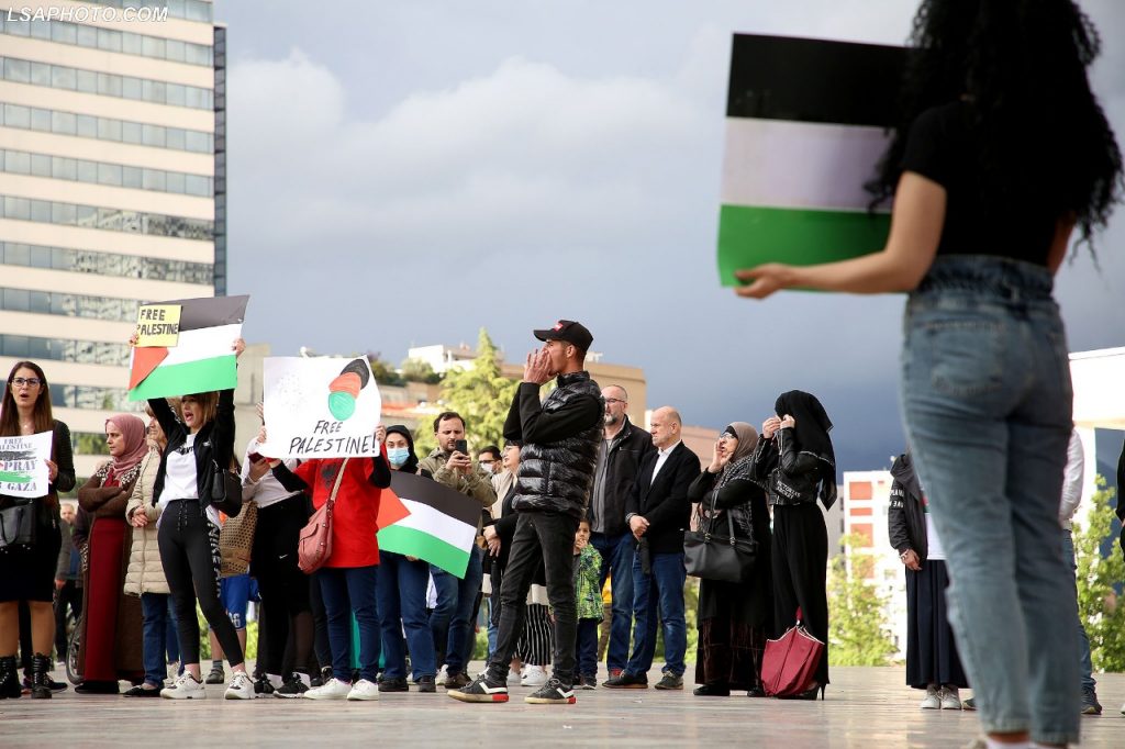 Protesta për Palestinën në shesh, nën hetim 15 persona 1621105518 protesta9 1024x682 1