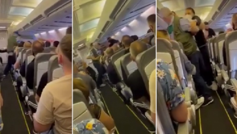 Sherr mes shqiptarëve në avion, vjehrri dhe dhëndri rrihen me grushte