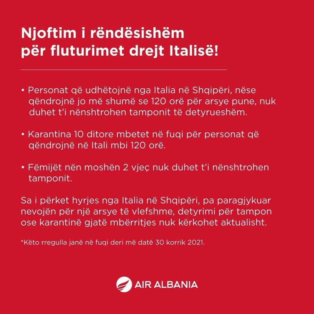 Doni të udhëtoni drejt Italisë apo anasjelltas? Ja cilat janë 7 kushtet që duhet të plotësoni (Nga pasja e një partneri stabël te tamponi i detyruar) 1 2 4 1024x1024 1