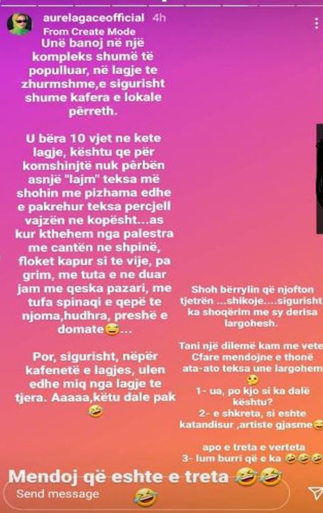 Aurela Gaçe tregon si reagojnë kur e shohin njerëzit në lagje dhe ka një merak 1 640 0 609e6dd9f3f28