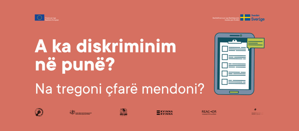 A jeni diskriminuar ndonjëherë në punë? Ju lutemi plotësoni pyetësorin anonim dhe ndani përvojën tuaj me ne! Klikoni linkun: KWN GBD Survey Facebook Cover ALB
