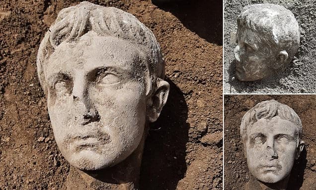 Zbulimi i madh në Itali, arkeologët gjejnë kokën 2000 vjeçare prej mermeri të perandorit Augustus august