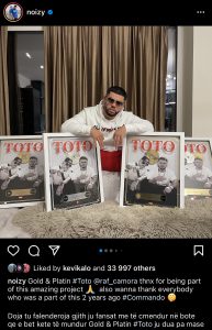 Noizy vlerësohet me çmimin e madh për hitin që bëri namin dy vite më parë 1 1 1