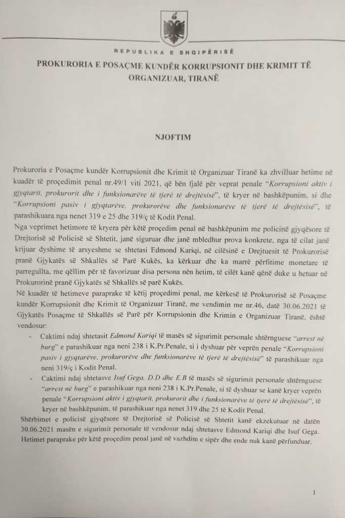 Me urdhër të SPAK, arrestohet në mes të qytetit prokurori i çështjes së Fjolla Morinës 1 209195030 844215992855340 7312565836197782259 n 682x1024 1
