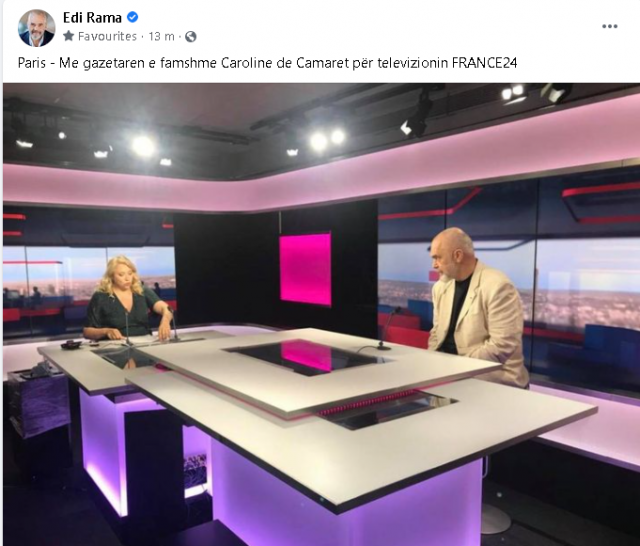 Rama intervistë për median franceze: Me gazetaren e famshme 1 Capture 111 640x546 1