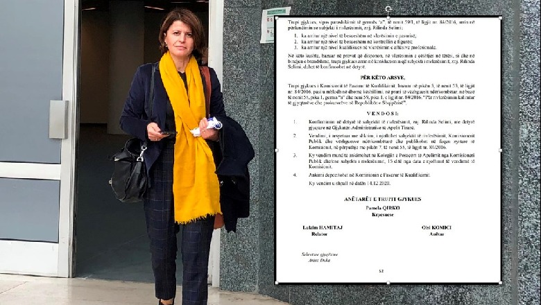 SPAK i sekuestroi pasuritë burrit, gjyqtarja Rilinda Selimi kaloi Vetingun! Ndërhyn ONM: Të rihetohet! Gjyqtarja Rilinda Selimi