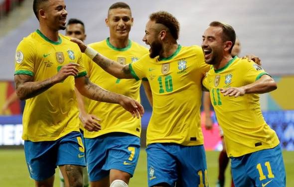 Brazili “poker” ndaj Perusë, spektakël në Copa America brazil 1 590x375 1