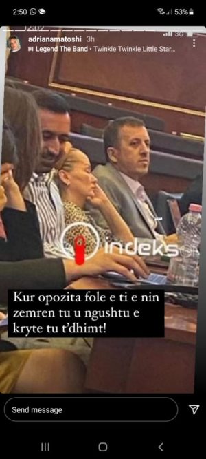E fotografuan duke fjetur në Kuvend, reagon ashpër deputetja shqiptare 2 2 8
