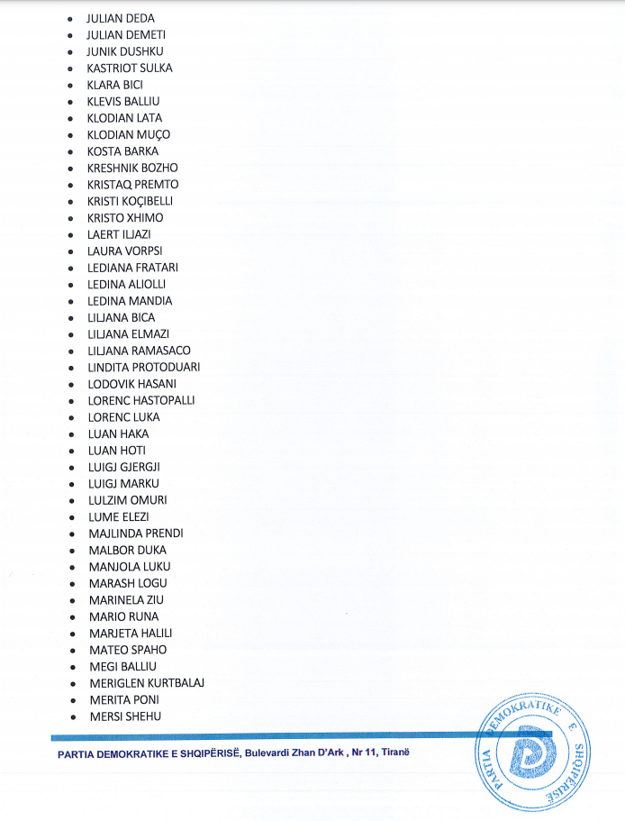 PD shpall listën fituese, kush janë anëtarët e rinj të Këshillit Kombëtar 5 5 2
