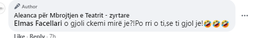 Aleanca për Mbrojtjen e Teatrit replika ofenduese ndaj qytetarëve në facebook: Zhulsa, idiota komunistë që vini era dhi 1 600