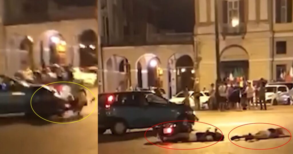 Shqiptari përplas motorin me dy pasagjerë, momenti i aksidentit të rëndë filmohet live (Video) aksidenti ne rrugee