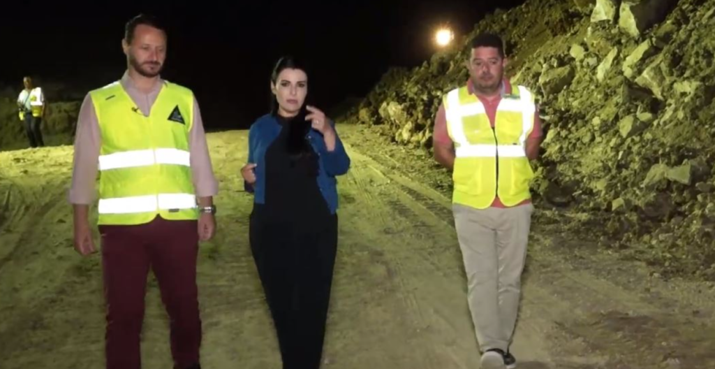 Ministrja Balluku inspekton punimet në Bypass-in e Vlorës: Punimet përfundojnë pas 1 jave, me 16 korrik hapet balluku 1