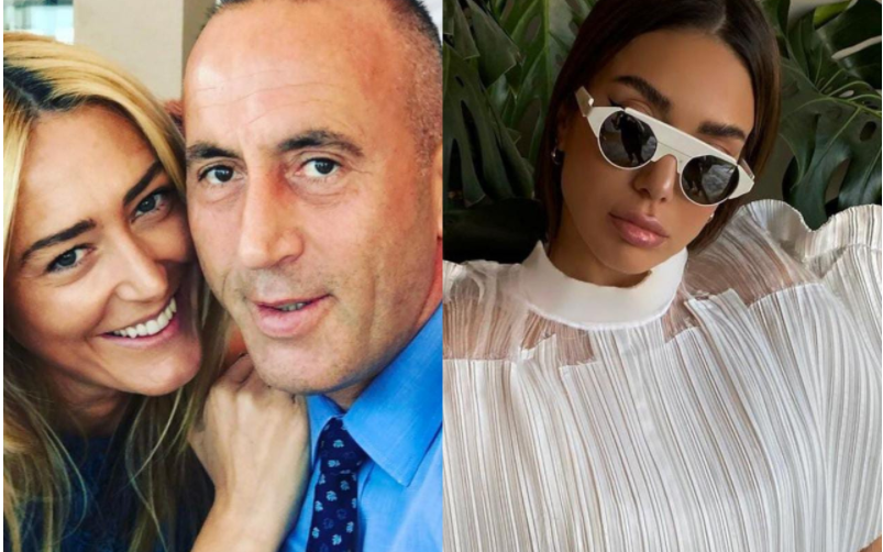 Elvana Gjata takohet me Ramush Haradinajn dhe bashkëshorten e tij, këngëtarja u bën dhe një dhuratë speciale elvana