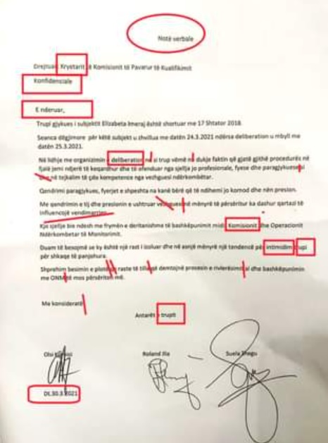 Skandali me organet e reja të drejtësisë, shkresa e KPK-së e mbushur me gabime, pa logo dhe pa referenca juridike 1 shkrese