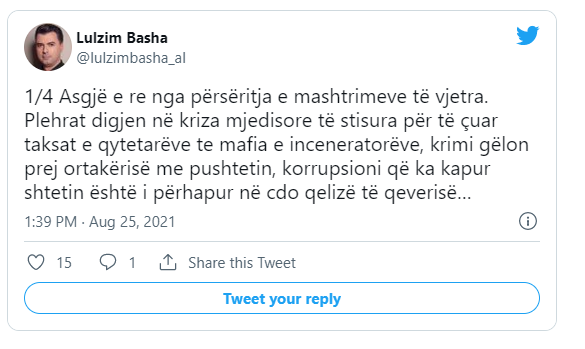 Basha reagon pas deklaratave të Ramës: Asgjë e mirë nuk mund të vijë nga një e keqe e vjetër... 1 01 4