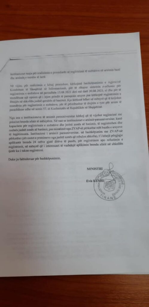 Rihapet portali e-Albania për regjistrimin online të fëmijëve në shkolla 2 237380891 246262404078069 465046194206932267 n